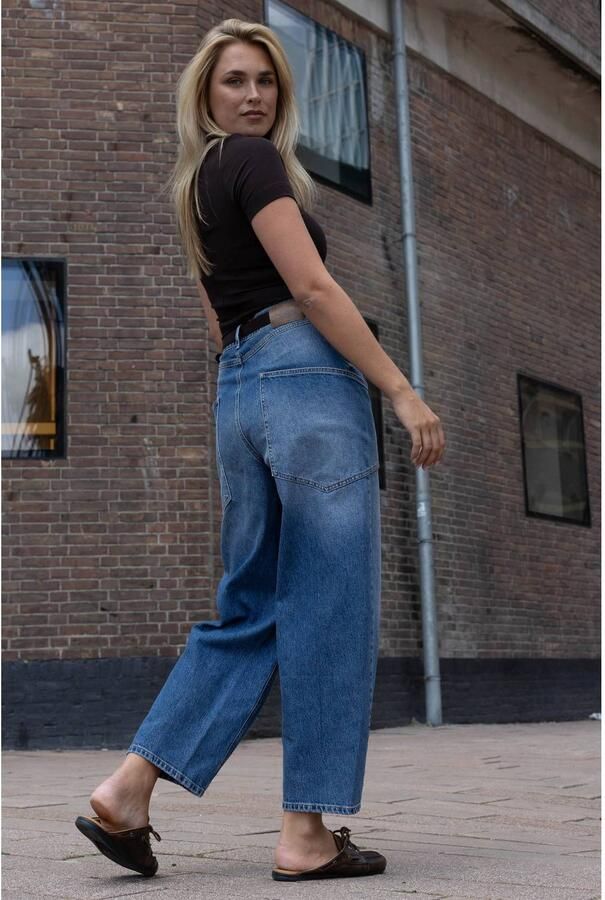 Para Mi barrel jeans medium blue denim - Foto 3
