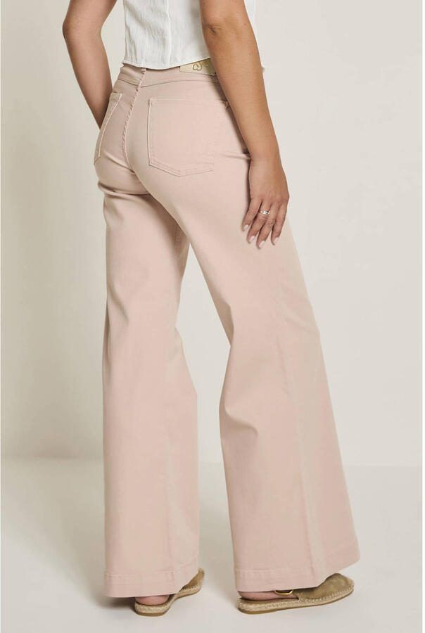 Para Mi denim high waist flared broek lichtroze - Foto 2