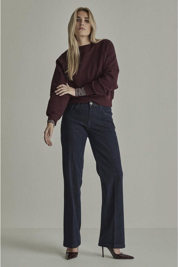 Para Mi flared jeans donkerblauw