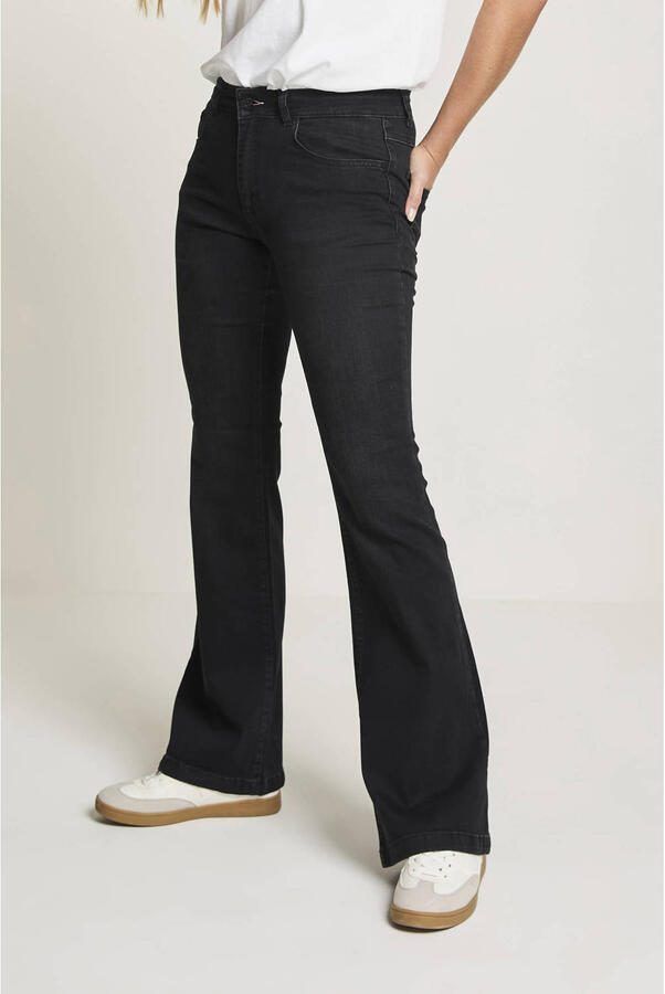Para Mi high waist flared jeans Jade black denim - Foto 2