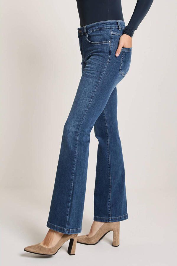 Para Mi high waist flared jeans Jade dark blue denim - Foto 3