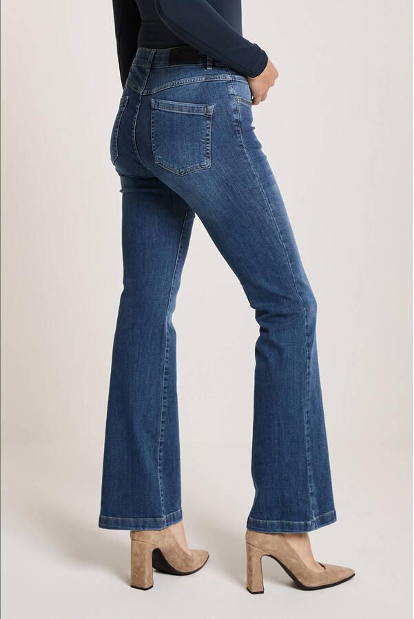 Para Mi high waist flared jeans Jade dark blue denim - Foto 2