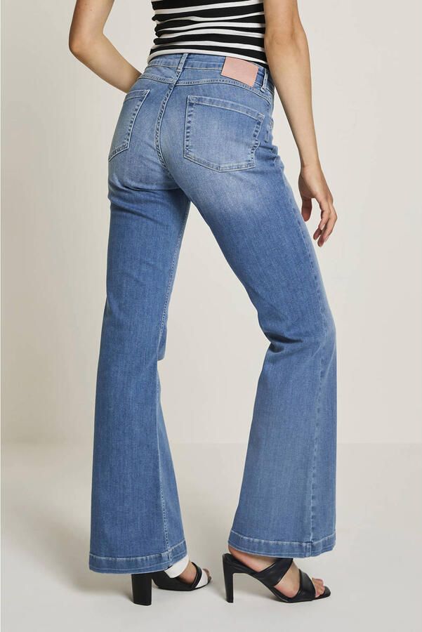 Para Mi high waist flared jeans medium blue denim - Foto 2