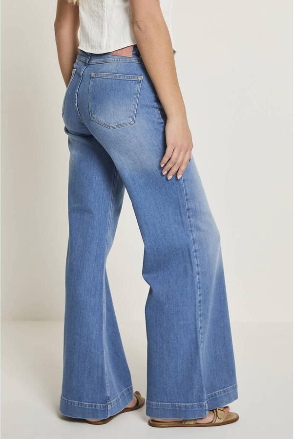 Para Mi high waist flared jeans medium blue denim - Foto 2