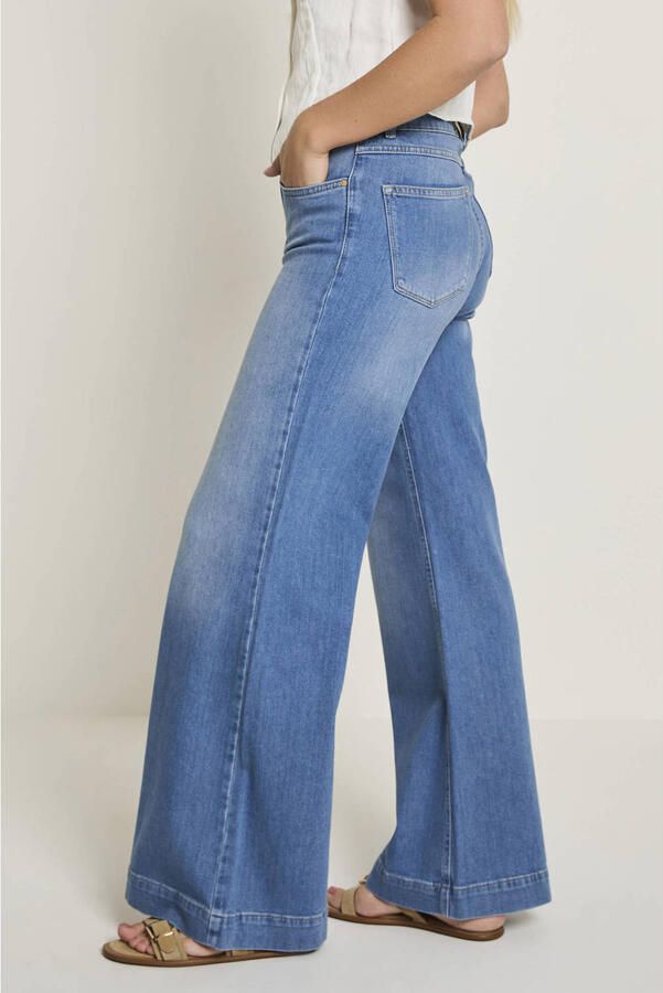 Para Mi high waist flared jeans medium blue denim - Foto 3