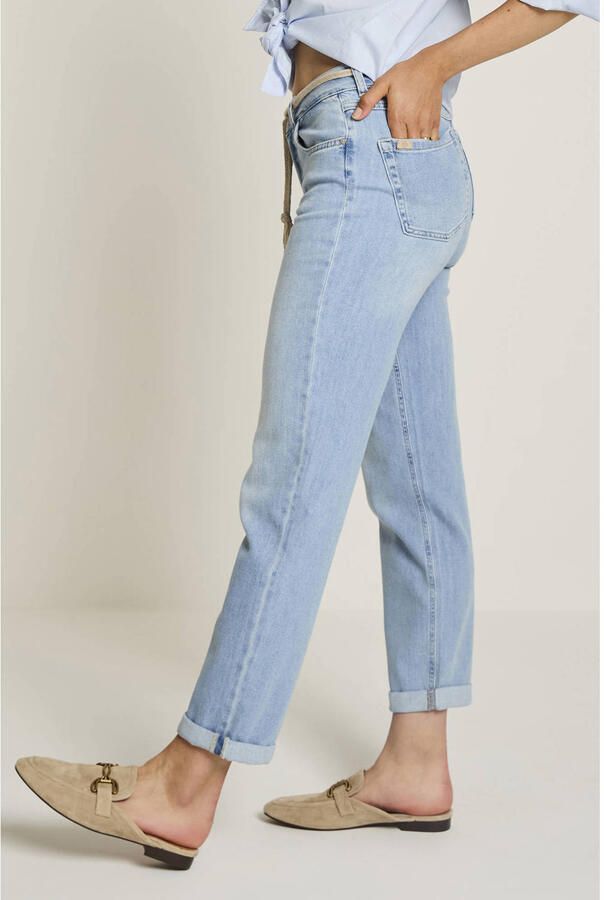 Para Mi high waist loose fit jeans light blue denim - Foto 2