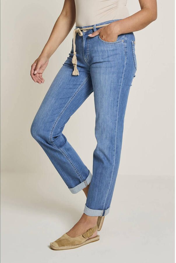 Para Mi high waist loose fit jeans medium blue denim