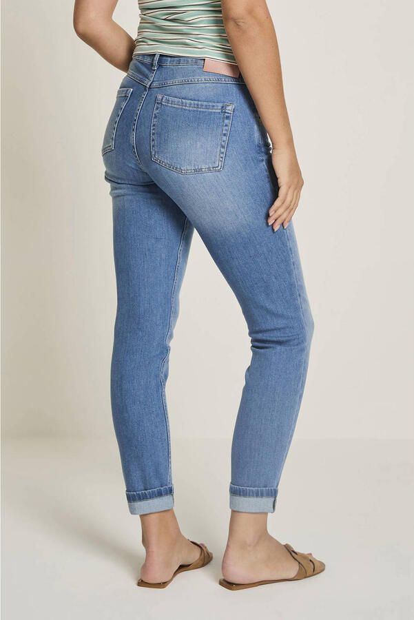 Para Mi high waist regular fit jeans medium blue denim - Foto 2