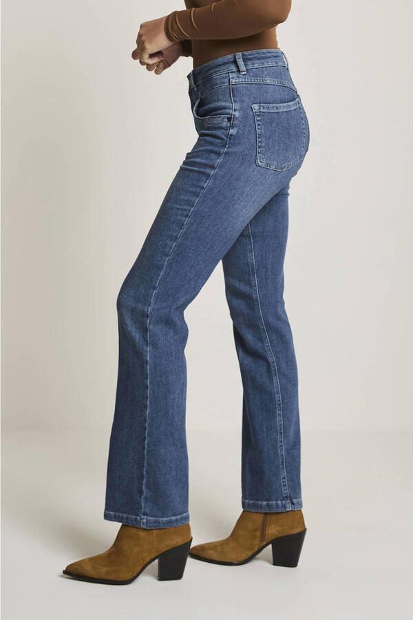 Para Mi high waist straight leg jeans medium blue denim - Foto 2