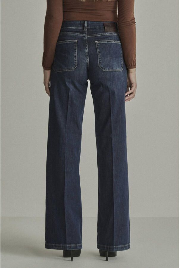 Para Mi regular waist flared jeans donkerblauw - Foto 2