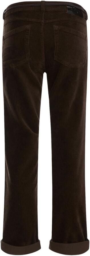 Para Mi slim fit corduroy broek bruin - Foto 3