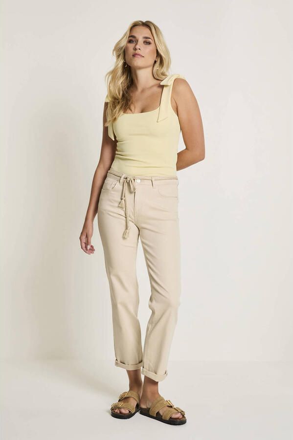 Para Mi slim fit jeans ecru