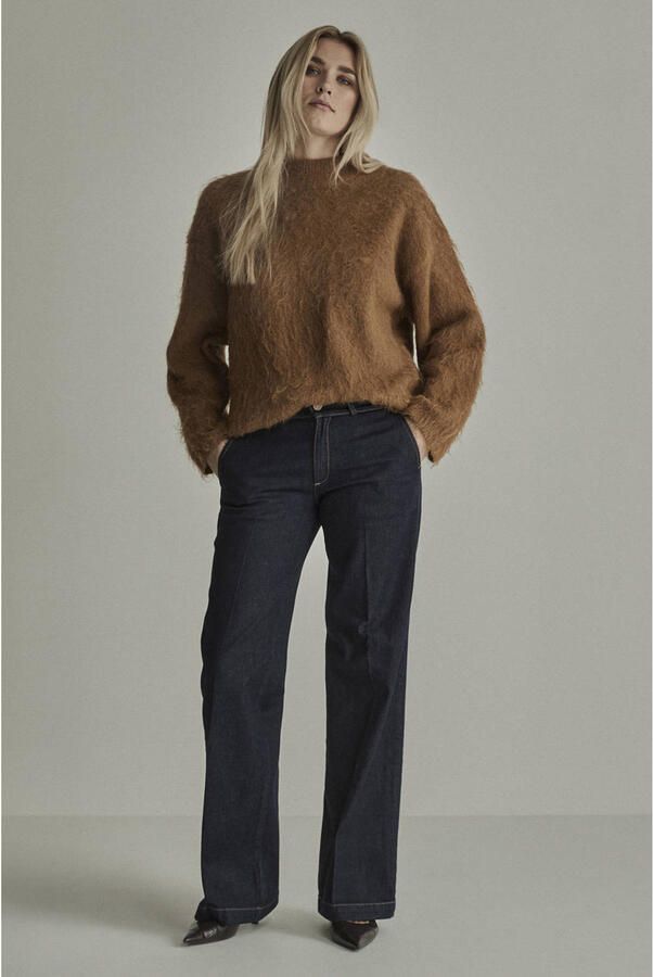Para Mi wide leg jeans donkerblauw