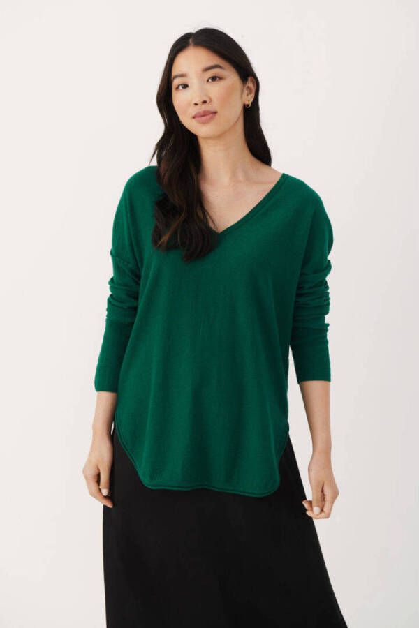Part Two Gebreide kleding met V-hals Groen Dames