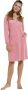 Pastunette Deluxe fluwelen badjas met ritssluiting roze - Thumbnail 1