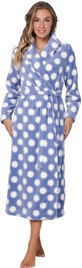 Pastunette fleece badjas blauw wit - Foto 1