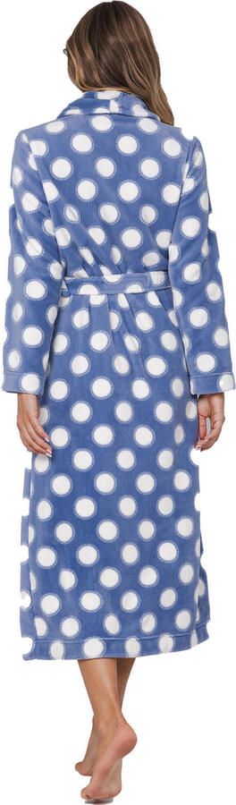 Pastunette fleece badjas blauw wit - Foto 2