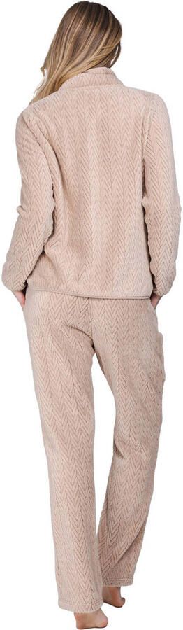 Pastunette fleece huispak lichtbruin - Foto 2