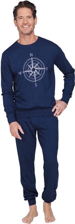 Pastunette for men pyjama set donkerblauw