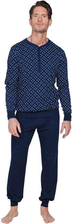 Pastunette for men pyjama set donkerblauw
