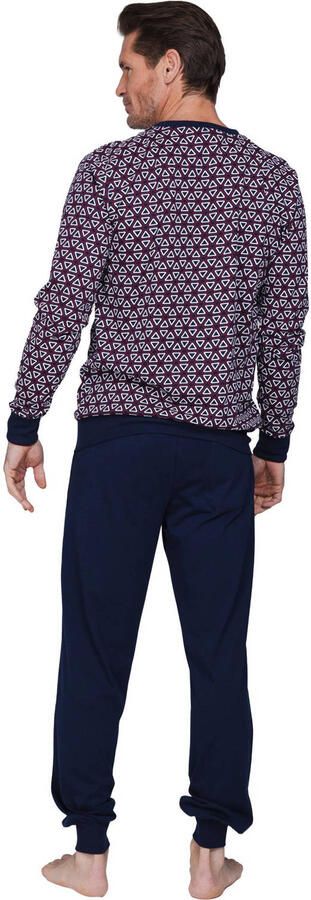 Pastunette for men pyjama set donkerblauw rood wit - Foto 2