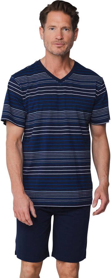 Pastunette for men shortama donkerblauw
