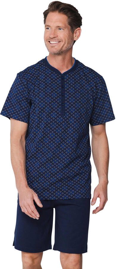 Pastunette for men shortama donkerblauw