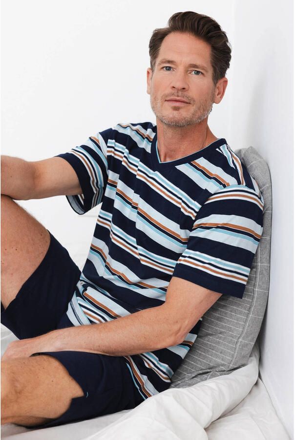 Pastunette for men shortama donkerblauw - Foto 3