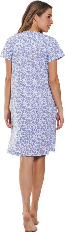 Pastunette nachthemd blauw wit - Foto 3