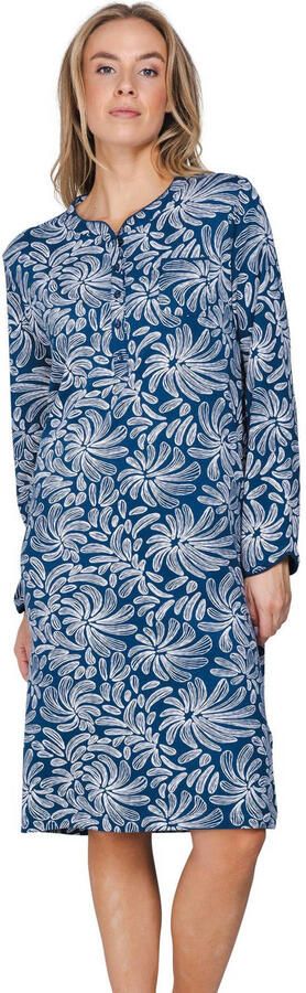 Pastunette nachthemd blauw wit