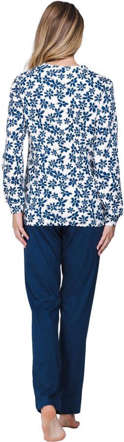 Pastunette pyjama donkerblauw wit