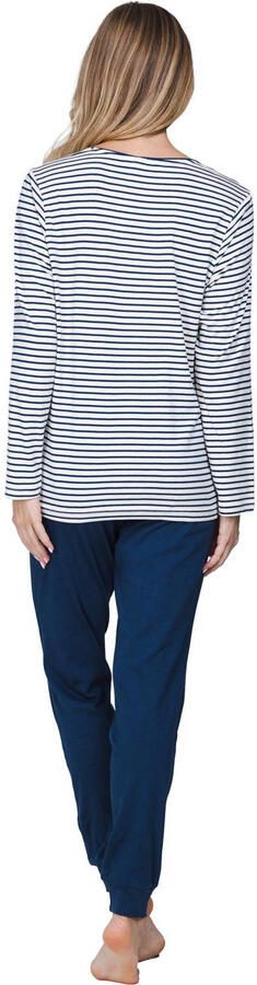 Pastunette pyjama donkerblauw wit - Foto 2