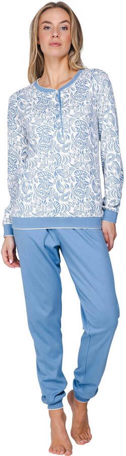 Pastunette pyjama lichtblauw wit