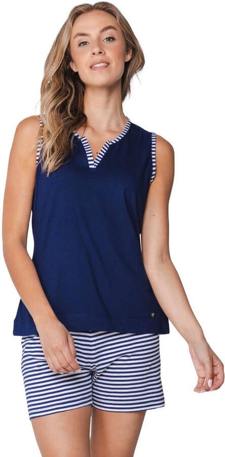 Pastunette shortama donkerblauw