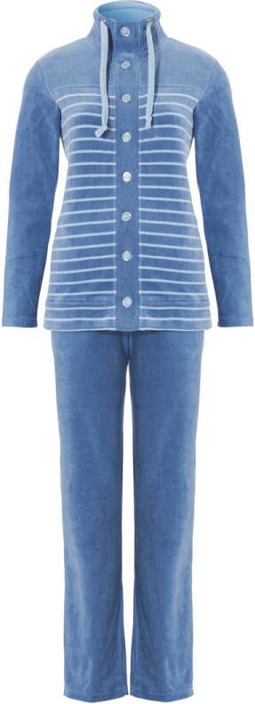 Pastunette fluwelen huispak blauw - Foto 1