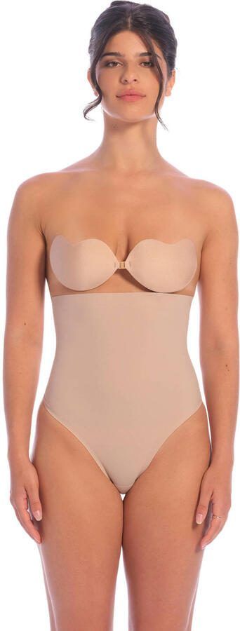 Perfect Secrets high waist corrigerende string Power Shaper beige