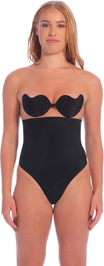 Perfect Secrets high waist corrigerende string Power Shaper zwart