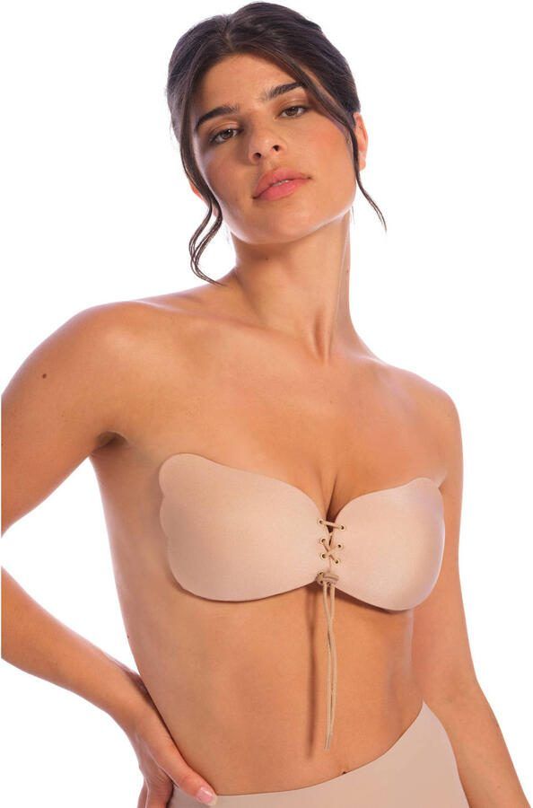 Perfect Secrets voorgevormde strapless plak bh Boost Bra beige