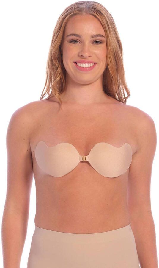 Perfect Secrets voorgevormde strapless plak bh No Show Bra beige