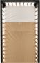 Petit Filippe linnen baby ledikantlaken 120x150 cm zand - Thumbnail 1