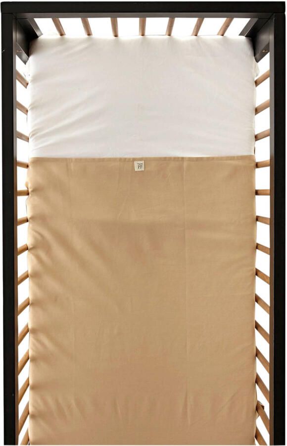 Petit Filippe linnen baby ledikantlaken 120x150 cm zand