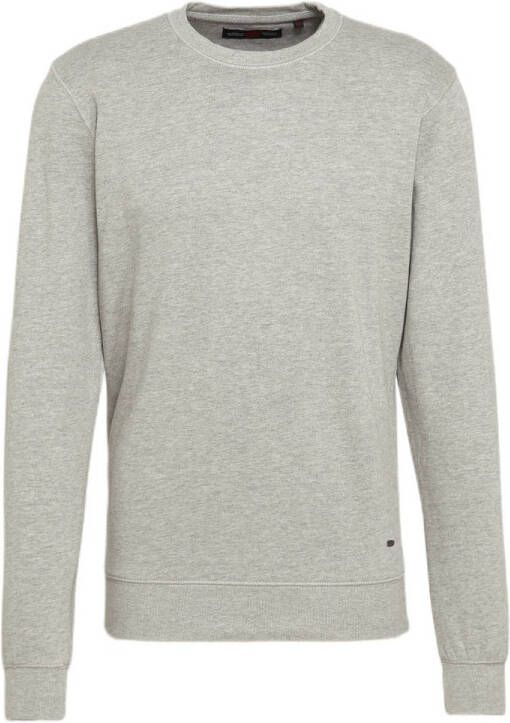 Petrol Industries gemêleerde sweater light grey melee