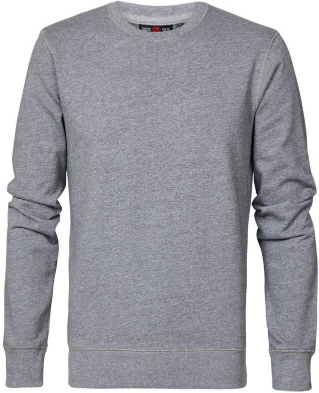 Petrol Industries gemêleerde sweater light grey melee