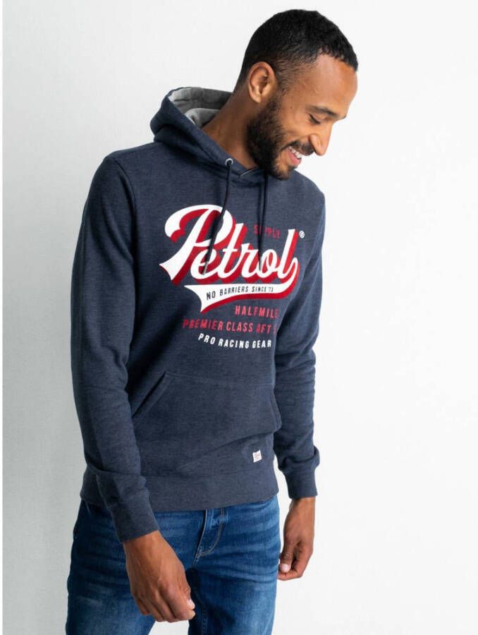 Petrol Industries hoodie met logo dark sapphire