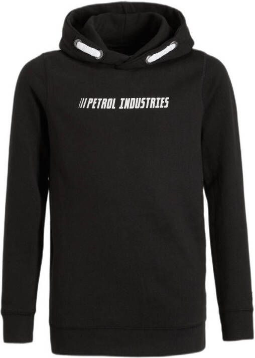Petrol Industries hoodie met logo zwart