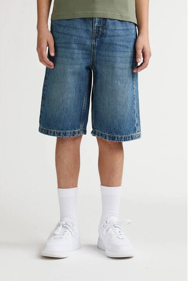 Petrol Industries denim loose short medium blue denim