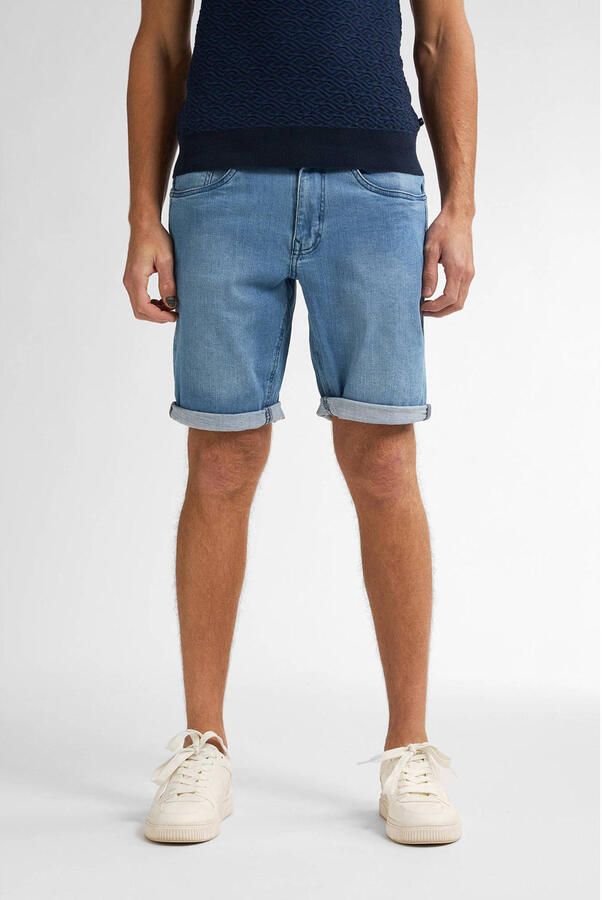 Petrol Industries denim regular short blauw