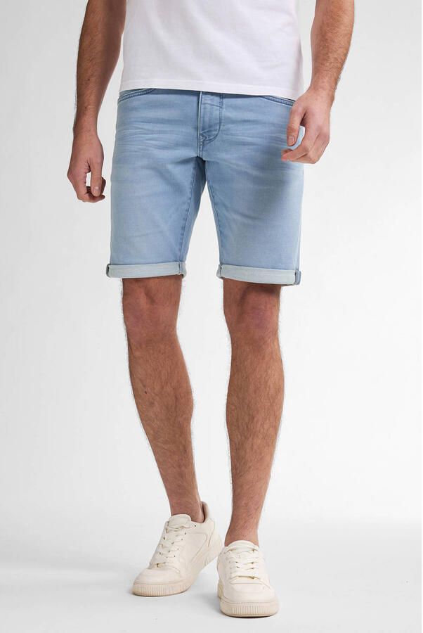Petrol Industries denim slim denim short blauw