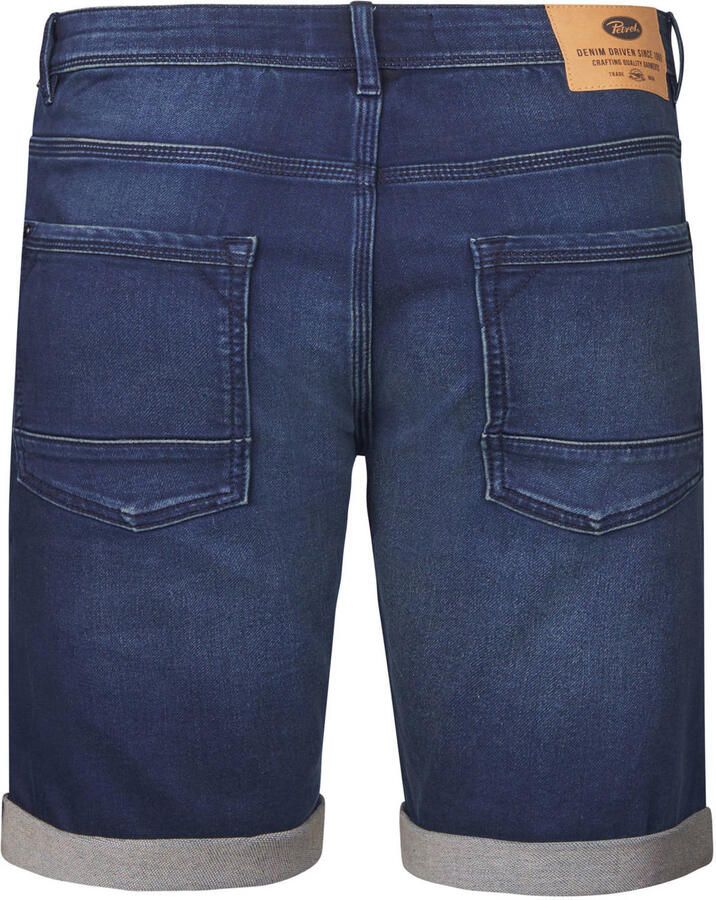 Petrol Industries denim slim denim short donkerblauw - Foto 2