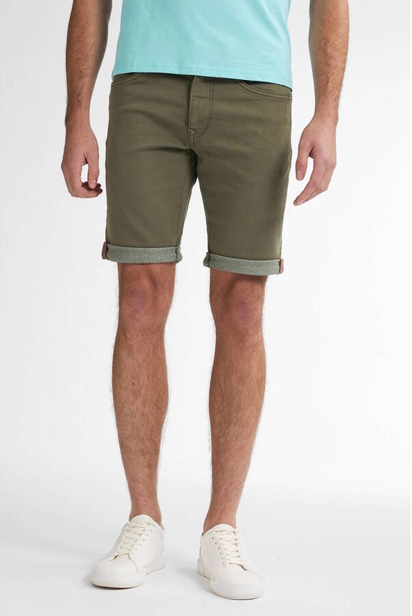 Petrol Industries Broek Denim Short Jackson Olijfgroen - Foto 1